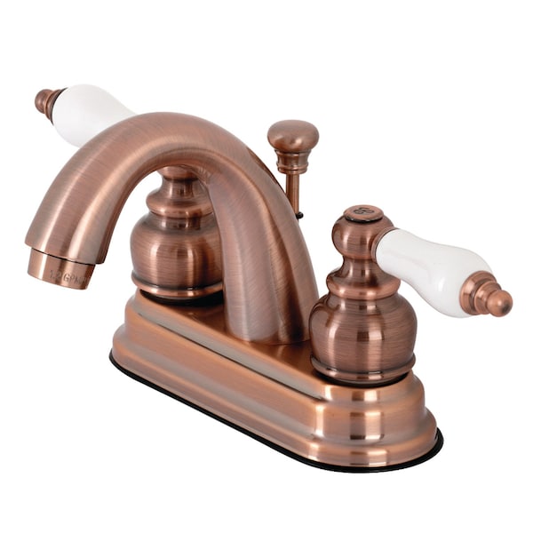 KB561PLAC Restoration 4" Centerset Bathroom Faucet, Antique Copper